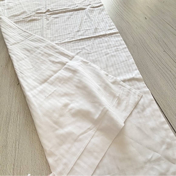 THE LINEN COLLECTION BY SILI CASA White 100% Cotton Pillow Sham ITALY 40” X 24” - Picture 4 of 6